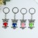 Metal keychain "Eagle owl with a bright belly" mix 5.2x3.2 cm