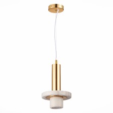 Светильник подвесной St Luce. SL1210.503.01. Pietra. 1х5 Вт, GU10, 4000K, 19х19х29 см, цвет золотистый