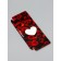 Gift box for chocolate tiles, with a window, "heart", 17.1 x 8 x 1.4 cm
