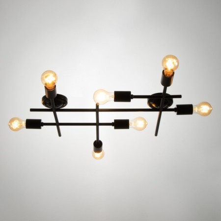 Cauline Standard 7x40W E27 Black 68x62 cm Bayerlux-1