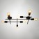 Cauline Standard 7x40W E27 Black 68x62 cm Bayerlux