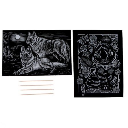 Glum -volumetric engraving "Tigerok+wolves"-1