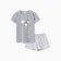 Female home set (T-shirt, shorts) "lamb", light gray color, size 46