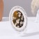 Panel-melting "Chamomile", white, d = 14.8 cm, lacquer miniature