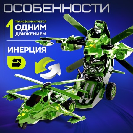 Helicopter robot, inertial, transforms in a collision-1