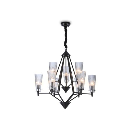 Suspended chandelier Ambrella TR3238/6+3 BK, E14, 9x40W D730x720 mm, black-1