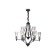 Suspended chandelier Ambrella TR3238/6+3 BK, E14, 9x40W D730x720 mm, black