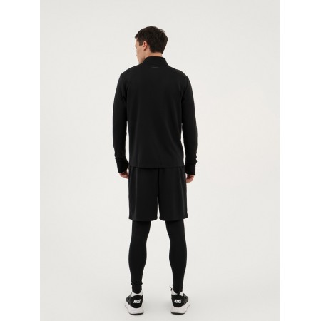 Long -line male Resport, on a zipper, p. 52, the color is black, basic, with a long sleeve-5