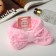 Hair bandage "Droplek" 19*6 cm pink