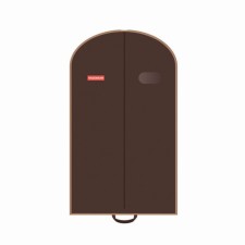 Hausmann volumetric clothing cover, with oval PVC and handles window, 60x100x10 cm, brown