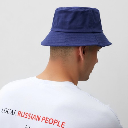 Панама MINAKU с надписью, цвет синий, размер 56-58-5