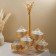 Gavana dessert stand, 35 × 35 × 53, 6 sections, Golden metal color