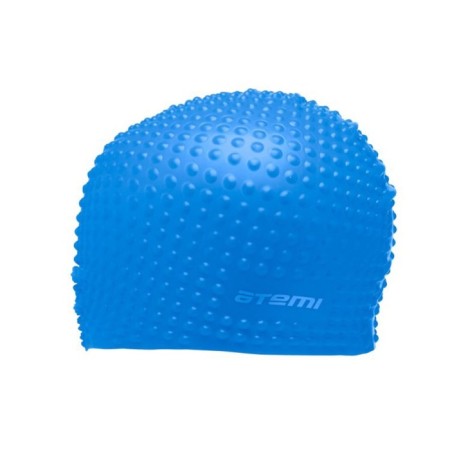 ATEMI BS60 swimming cap, silicone, blue color-1