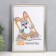 Photo frame plastic 21x30 cm silver (590)