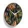 Wall clock, series: interior, "leaves", discrete move, d-23.5 cm