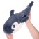 Soft toy "Shark", dark gray color, 45 cm