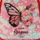 Children's backpack 20*9*22.5, lightning department, butterfly, red