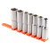 Set of end heads Airline AT-7-34, 1/2 "DR, hexagonal, 7 items, 10-22 mm