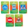 Traffic light with teaching cards fixiki, light and sound effects