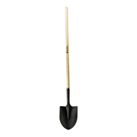 Baying shovel, acute, l = 150 cm, American type, wooden varnished stalk, luxe-1