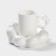 Coffee pair of ceramic "chamomile", 2 items: 260 ml mug, saucer d = 17 cm, white color