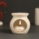 Aroma lamp ceramics "feel energy" white 7.2x7.2x7.8 cm