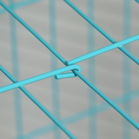 A cage with a hatch for dogs and cats, 85 x 60 x 70 cm, blue-12