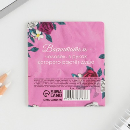 A set of stickers-fluids "Best Educator": 4 pcs, 20 sheets-4