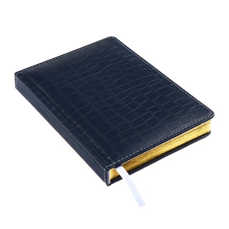 Dated diary 2025, Devente. Flag, B5 168 sheets, Devente.Barbara, a solid cover of leatches with foam rubber, perforation, liesse, block 70 g/m2, dark blue-3
