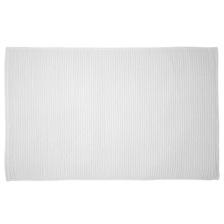 Bathroom mat textured Essential, size 50x80 cm, white