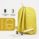 Set of backpacks on lightning from textiles, cosmetic bag, pencil case, yellow color