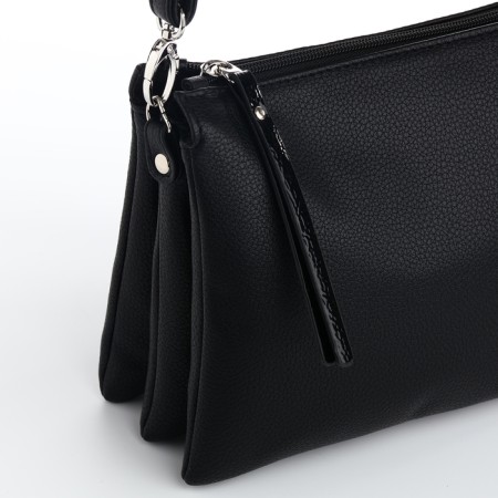 Female bag on a valve, black color-4