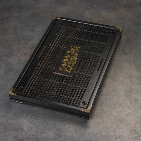Tray for the tea ceremony, chaban, 53 x 33 x 5 cm, Japanese oak-1
