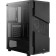 Aerocool Menace Saturn Frgb-G-BK-V1, without PSU, ATX, MIDI-Tower, Black