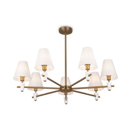 Freya FR5371CL-07BS Pietra ceiling lamp, 840x840x580 mm, E14, 7x40W, brass color-1