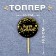 Topper "Happy Birthday", Black-Black-Golden Color