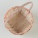 Set of wicker baskets, D16x10/31 cm, D19x10/32 cm, d21x11/36 cm, 3 pcs, peach, bamboo