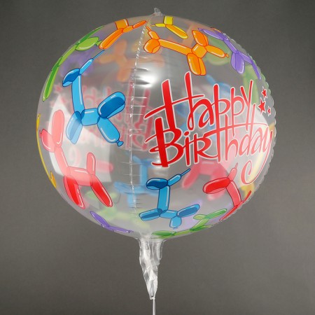 Polymer ball 22 "Happy Birthday"-1