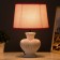 Hertz desktop lamp E14 40W white-pink 23x15x34 cm Risalux