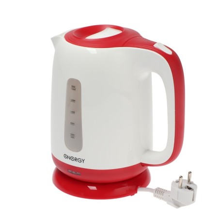 Electric kettle Energy E-274, plastic, 1.7 l, 2200 watts, white-red-1