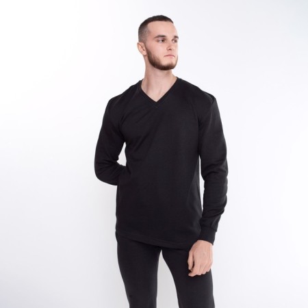 Male thermal underwear (fufaika/pants), black color, size 52-1