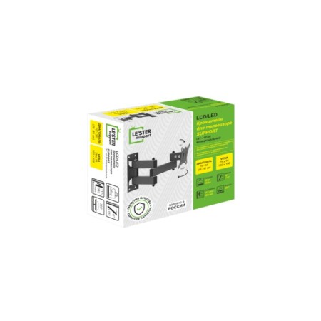 LE’SER LST-101.05 bracket, for TV, sloping-in-housing, 10-32 ", 117-383 mm from the wall, black-2