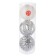 Set of balls plastic D-15 cm, 3 pcs "Giants" silver