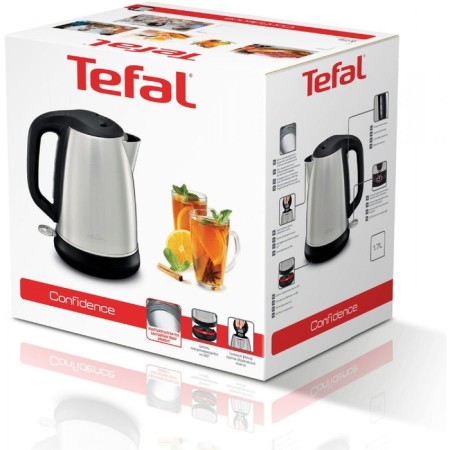 Electric kettle Tefal Ki270d30, metal, 1.7 l, 2400 watts, silver-4