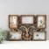 Photo frame plastic in 5 photos 10x15 "Noble deer" Dark gold 48x33x2.5 cm