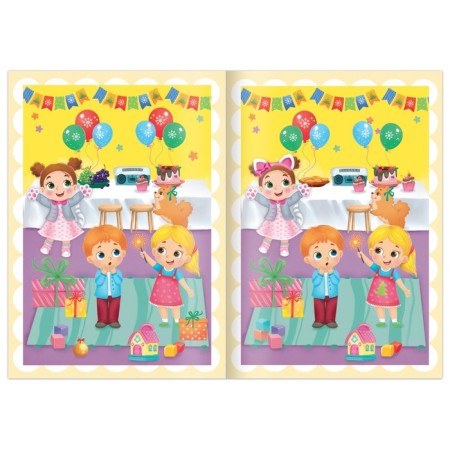 A book with the tasks “Find differences. New Year's games "-2