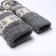 Women's woolen mittens "deer", gray color, size 20-22