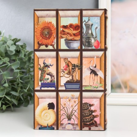 Safe-book wood to the leatherette "Interior items" 21x13x5 cm-5