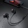 Hoco M78 headphones, wired, vacuum, microphone, jack 3.5 mm, 1.2 m, black