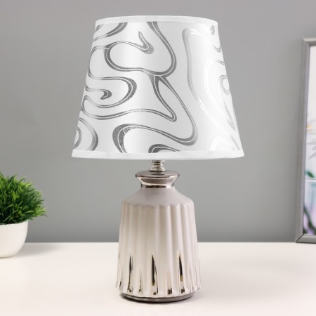 Board lamp "Nicole" E14 40W silver white 20x20x33cm